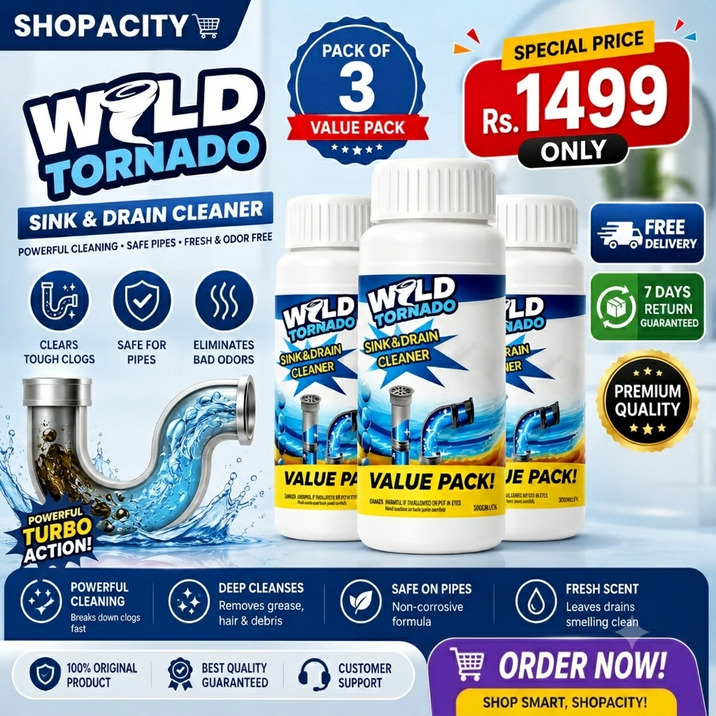 Instant Sink & Drain Cleaner Powder (PACK OF 3) Bumper Offer 60% OFF