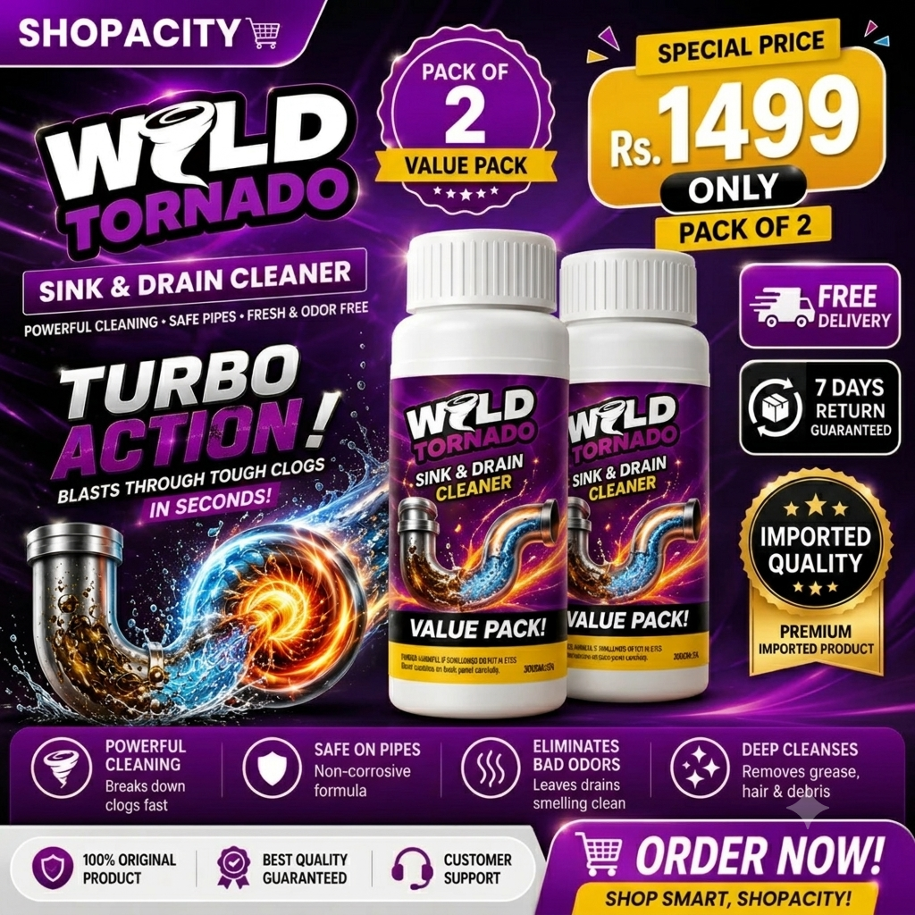 Buy 1 Get 1 Free 🔥 Extreme Blast Drain Cleaner Powder – Double Power Formula (PACK OF 2) Bumper Offer 60% OFF
